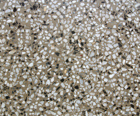 Old terrazzo flooring marble stone wall texture abstract