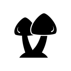 Mushroom vector icon. food illustration sign. fungus symbol or logo.