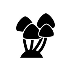 Mushroom vector icon. food illustration sign. fungus symbol or logo.