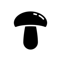 Mushroom vector icon. food illustration sign. fungus symbol or logo.