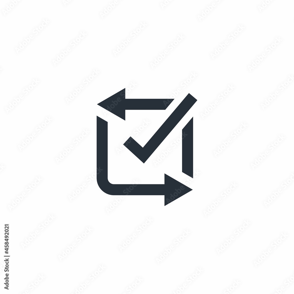 Poster sharing process. a joint usage. vector icon isolated on white background.