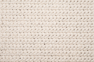 Macro detailed threaded hairy light beige linen