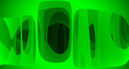 Abstract liquid background in toxic green tones. Bright neon background in a flowing style on the theme of pollution and nuclear waste.