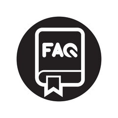 Book , Questions and FAQ solid icon.
