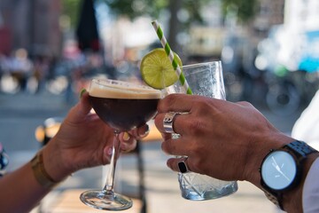 cocktails in the restaurant