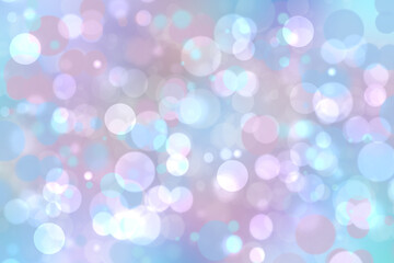 Abstract light blue gradient pink motion blurred background texture with bright soft color circles and bokeh lights. Beautiful backdrop illustration.