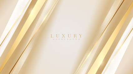 Obraz premium Golden diagonal line luxury background, Modern cover design. invitation card template concept. Vector illustration.