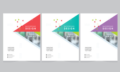 Cover design for annual report and business catalog, magazine, flyer or booklet. Brochure template layout. A4 cover vector EPS-10