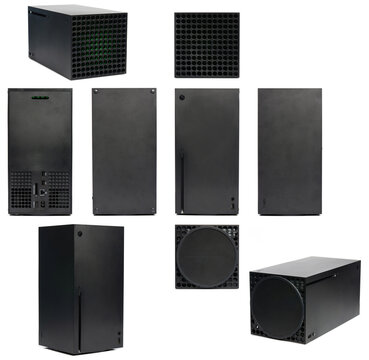 Different views of microsoft xbox series x