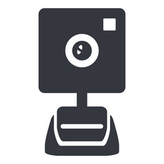 Web camera Icon. Vector Basic Webcam Symbol