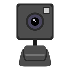 Web camera Icon. Vector Flat Webcam Symbol