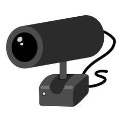 Web camera Icon. Vector Flat Webcam Symbol