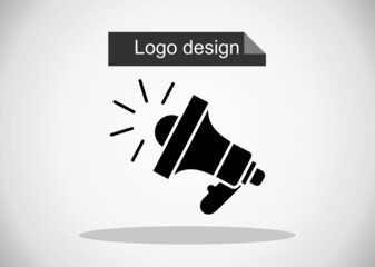 flat megaphone illustration icon vector symbol