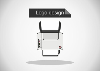 Fototapeta premium Printer icon vector . Print sign.flat business illustration vector