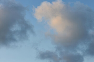 Sunshine clouds sky during morning background. beautiful summer spring sky at sunset