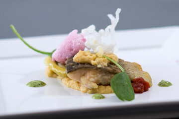 Fischgericht, Partyservice, fein Garniert, 