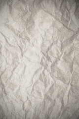 Texture white crumpled paper background.