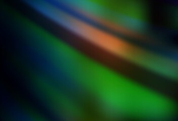 Dark Green, Red vector blurred background.