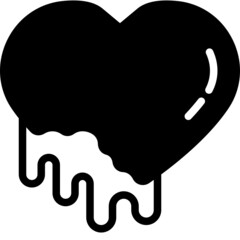 chocolate solid line icon