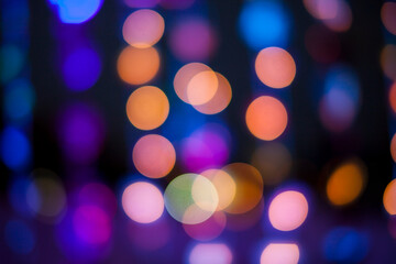 Fototapeta premium Defocused bokeh colorful lights.