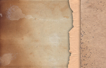Vintage old paper with scratches and stains texture