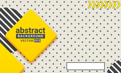 Abstract yellow and black geometric shape