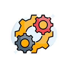 Consolidation vector filled outline icon style illustration. EPS 10 file