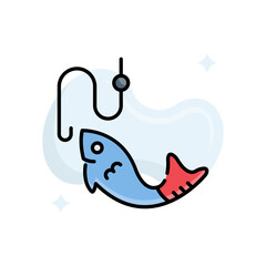 market capture strategy vector filled outline icon style illustration. EPS 10 file