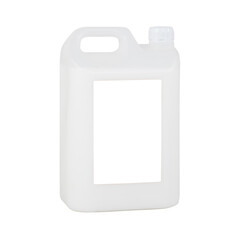 White drum with a white cap on a white background with a white label