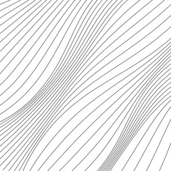 black and white smooth wavy stripes background