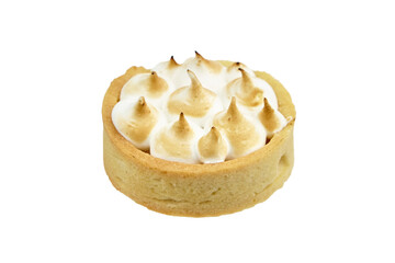 Sweet mini tart isolated on white
