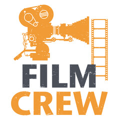 Film Crew design, vector