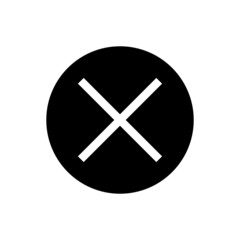 Fototapeta premium close and delete icon