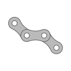 Bicycle chain flat icon