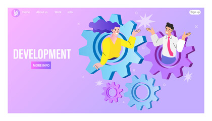 illustration of an background with people