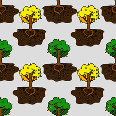 autumn and summer trees