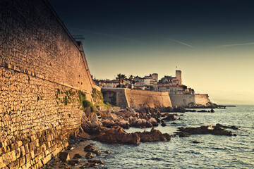 castle in the sea in Antibes