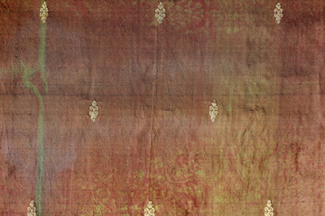 Indian silk fabric texture used as background. decorative woven jute silk cloth decorative fabric