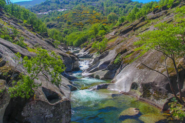 Garganta del Infierno, Marmitas de Gigante, Reserva y Parque Natural del Valle del Jerte, Extremadura, España