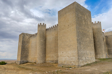 Fototapeta na wymiar castillo de montealegre de los campos en la provincia de castilla león, España