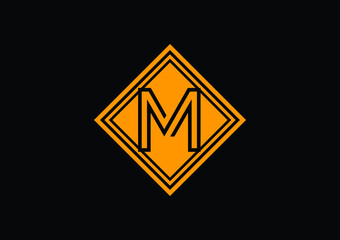 M letter new logo and icon design template