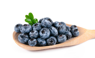 blueberries on a spoon