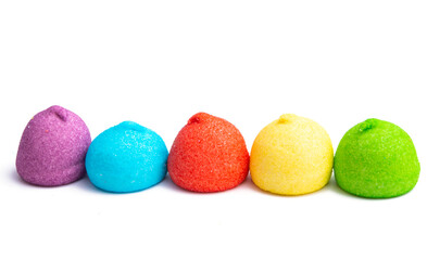 marshmallows isolated