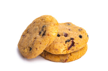 cookies with chocolate isolated