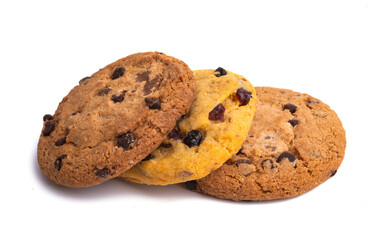 cookies with chocolate isolated