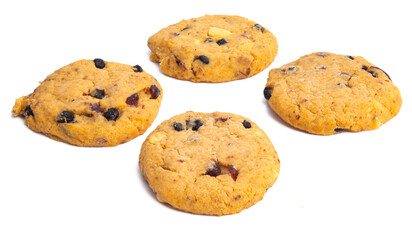 cookies with chocolate isolated