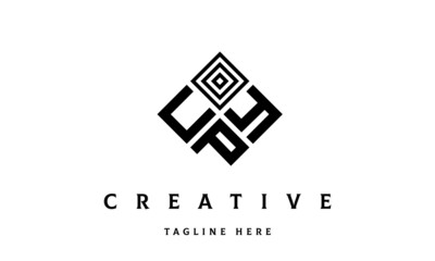 UYP rectangle three latter logo vector