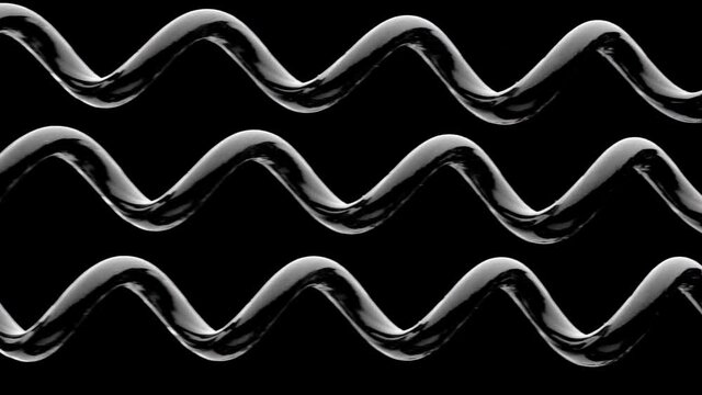 Springs are compressed and expanded against a black background.