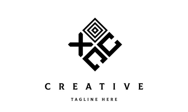 XCC rectangle three latter logo vector
