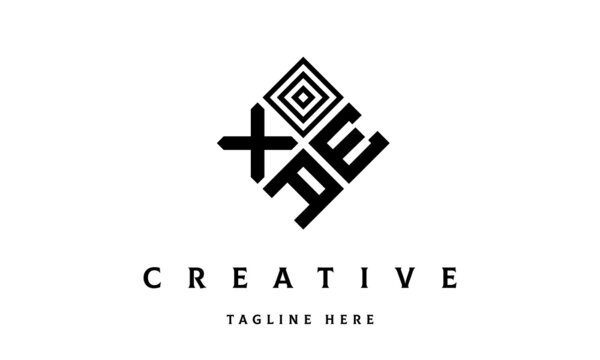 XEA rectangle three latter logo vector